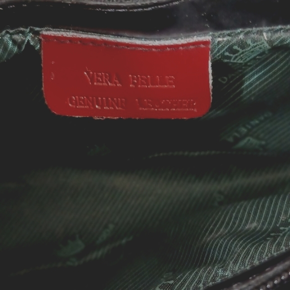 Daniella Moda Vera Pelle Purse Clutch Bay in Good Pre Owned Condition See Pics - Picture 9 of 10